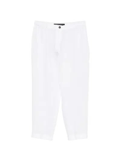 Marina Rinaldi Buttoned Trousers In White
