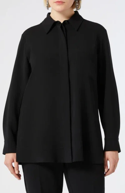 Marina Rinaldi 1a Uscita Legge Shirt In Black