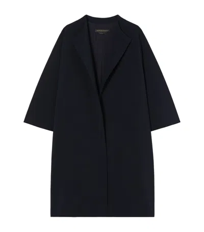 Marina Rinaldi Cady Duster Coat In Blue