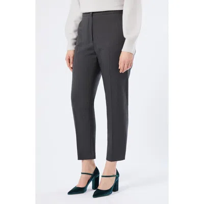 Marina Rinaldi Candore Stretch Virgin Wool Pants In Black