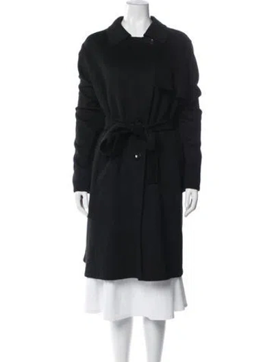 Pre-owned Marina Rinaldi Cashmere Coat In Black