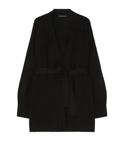 Marina Rinaldi Cashmere Echi Cardigan In Black