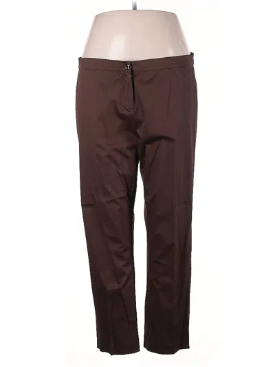 Pre-owned Marina Rinaldi Casual Pants In Brown