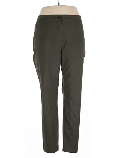 Pre-owned Marina Rinaldi Casual Pants In Green