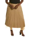 Marina Rinaldi Women's Civetta Pleated Faux-leather Skirt
