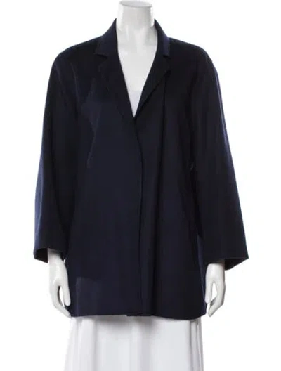 Pre-owned Marina Rinaldi Coat In Blue