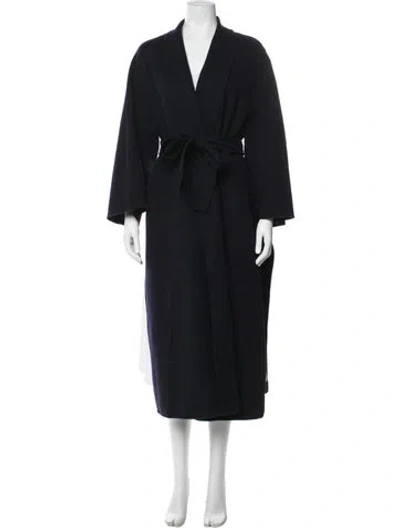 Pre-owned Marina Rinaldi Coat In Blue
