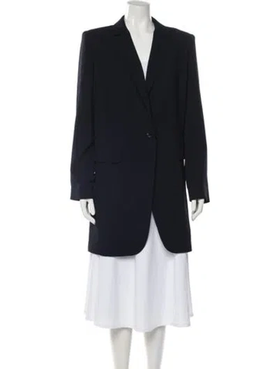 Pre-owned Marina Rinaldi Coat W/ Tags In Blue