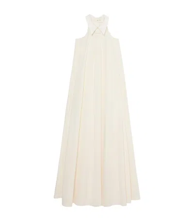 Marina Rinaldi Cold Shoulder Maxi Dress In White