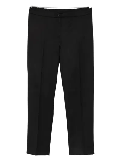 Marina Rinaldi Corone Button Trousers In Black