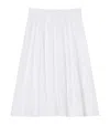 Marina Rinaldi Cremona Embroidered Cotton Midi Skirt In White