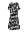 Marina Rinaldi 1a Uscita Zuai Dot Print Dress In Black