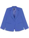 Marina Rinaldi Electric Blue 'crema' Single-breasted Blazer In Blue