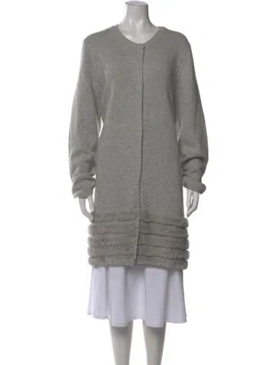 Pre-owned Marina Rinaldi Crew Neck Sweater In Gray