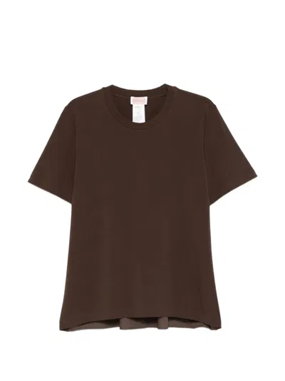 Marina Rinaldi Crew-neck T-shirt In Brown