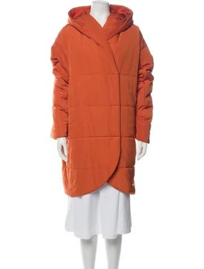 Pre-owned Marina Rinaldi Down Coat W/ Tags In Orange