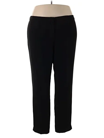 Pre-owned Marina Rinaldi Dress Pants In Black