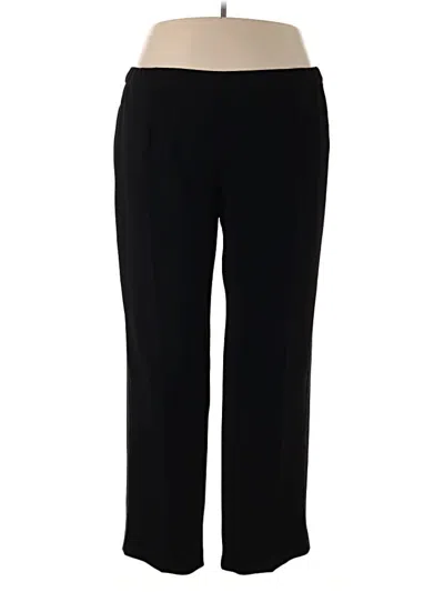 Pre-owned Marina Rinaldi Dress Pants In Black