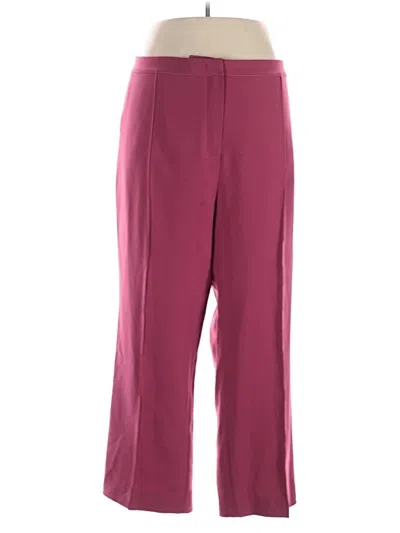 Pre-owned Marina Rinaldi Dress Pants In Burgundy