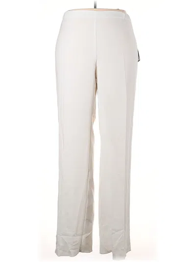 Pre-owned Marina Rinaldi Dress Pants In White