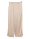 Marina Rinaldi Elastic-waistband Pull-on Trousers In Neutral