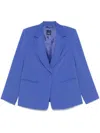 Marina Rinaldi Electric Blue 'crema' Single-breasted Blazer