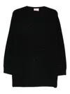 Marina Rinaldi Embellished Sweater In Black