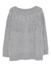 Marina Rinaldi Embellished Sweater In Gray