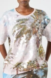 Marina Rinaldi Ennio Embroidered Sequin T-shirt In Optical White
