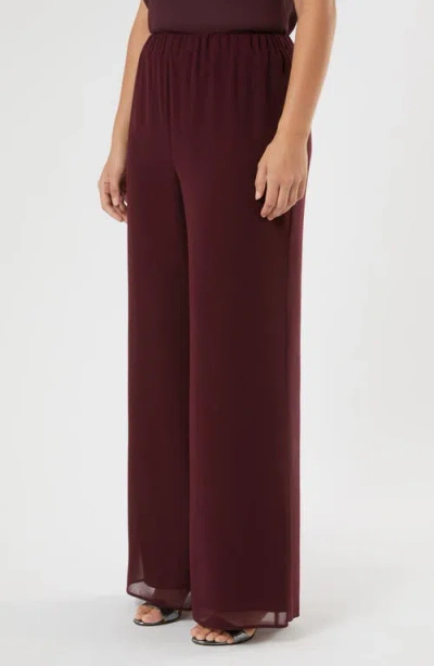 Marina Rinaldi Eunghia Wide Leg Pants In Brown