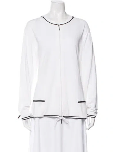 Pre-owned Marina Rinaldi Evening Jacket In White