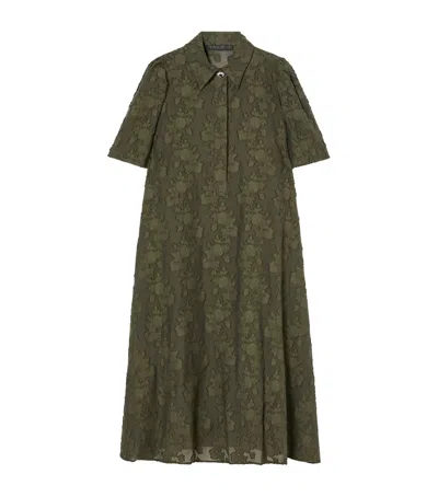 Marina Rinaldi Fil Coupé Alain Midi Dress In Green