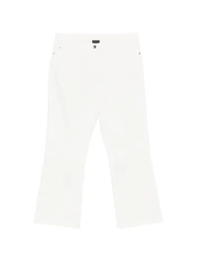 Marina Rinaldi Flared Trousers In White