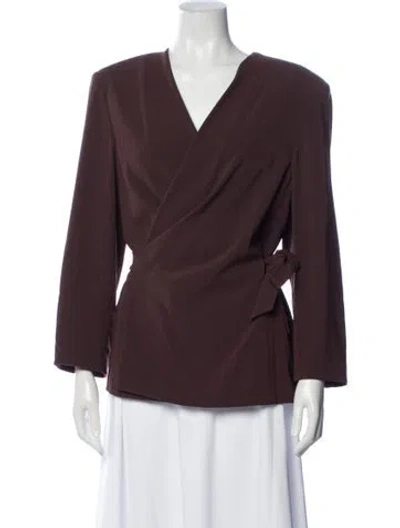 Pre-owned Marina Rinaldi Fleece Coat In Purple