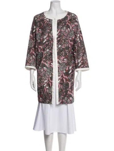 Pre-owned Marina Rinaldi Floral Print Jacket In Multi