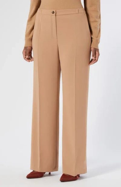 Marina Rinaldi Franz Wide Leg Pants In Brown