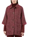 Marina Rinaldi Fringe Trim Jacket In Multi