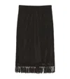 MARINA RINALDI FRINGED PENCIL SKIRT