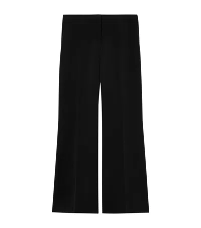 Marina Rinaldi Front Pleat Tailored Trousers In Black