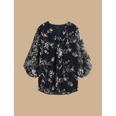 Marina Rinaldi Furio Sequin-embellished Tulle Top In Black