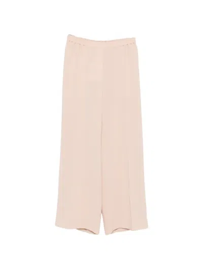 Marina Rinaldi Gamba Elasticated-waistband Palazzo Pants In Pink