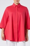 Marina Rinaldi Gioco Jacket In Pink Red