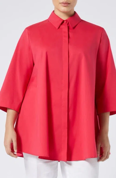 Marina Rinaldi Gioco Jacket In Pink Red