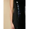 Marina Rinaldi Plus Size Gioiello Sequin Scoop-neck Dress In Black