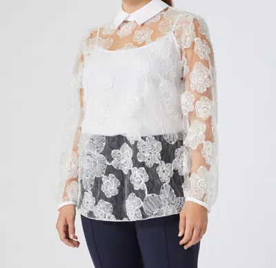 Marina Rinaldi 1a Uscita Godezia Shirt In White