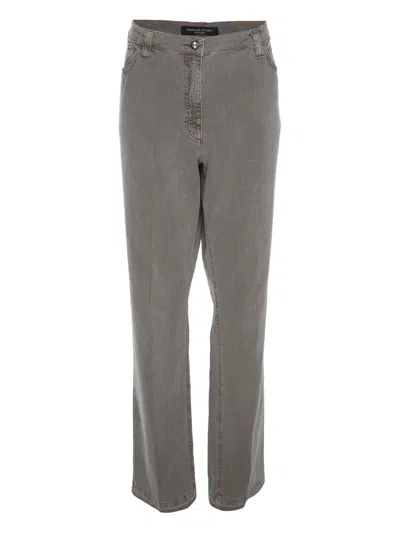 Pre-owned Marina Rinaldi Straight-leg Jeans In Gray