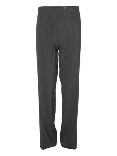 Pre-owned Marina Rinaldi Elastic-waistband Trousers In Gray