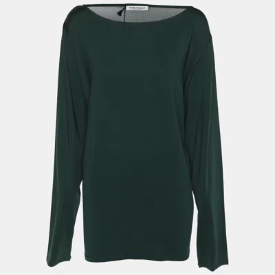 Marina Rinaldi Green Jersey Long Sleeve Sweater
