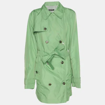 Marina Rinaldi Green Nylon Belted Jacket