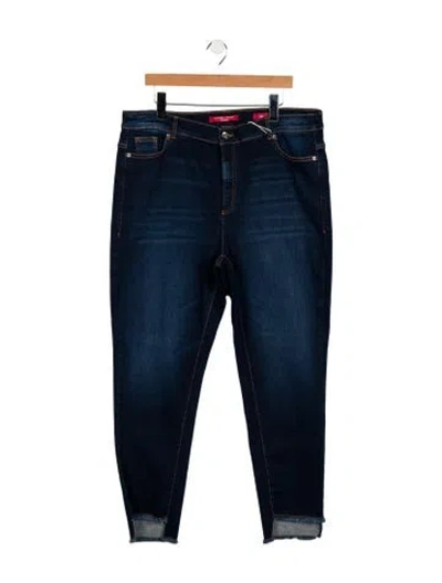 Pre-owned Marina Rinaldi High-rise Straight Leg Jeans W/ Tags In Blue